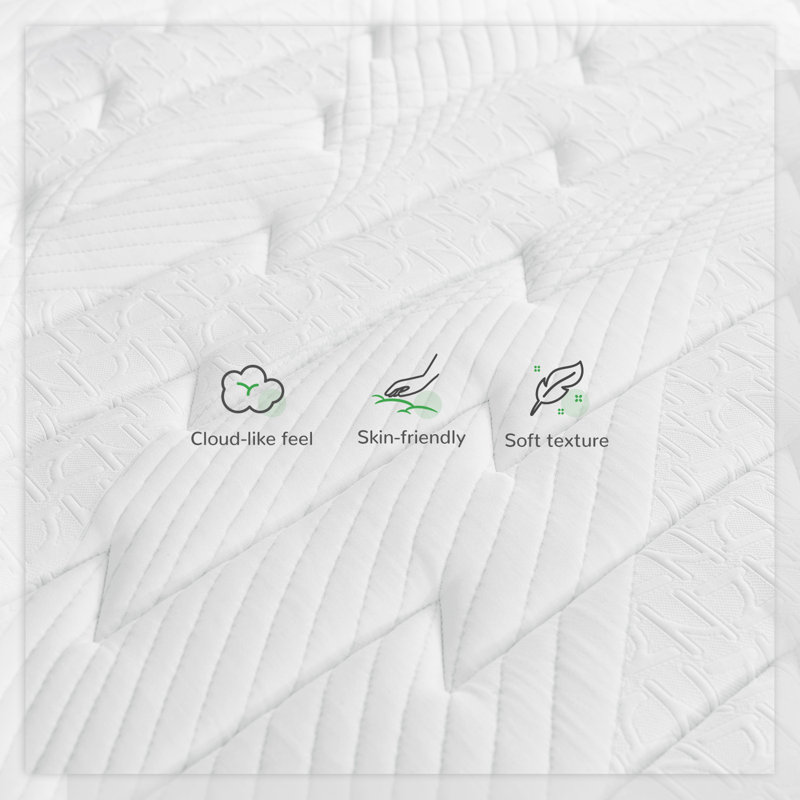 Home 12" Medium Hybrid Mattress & Reviews Wayfair